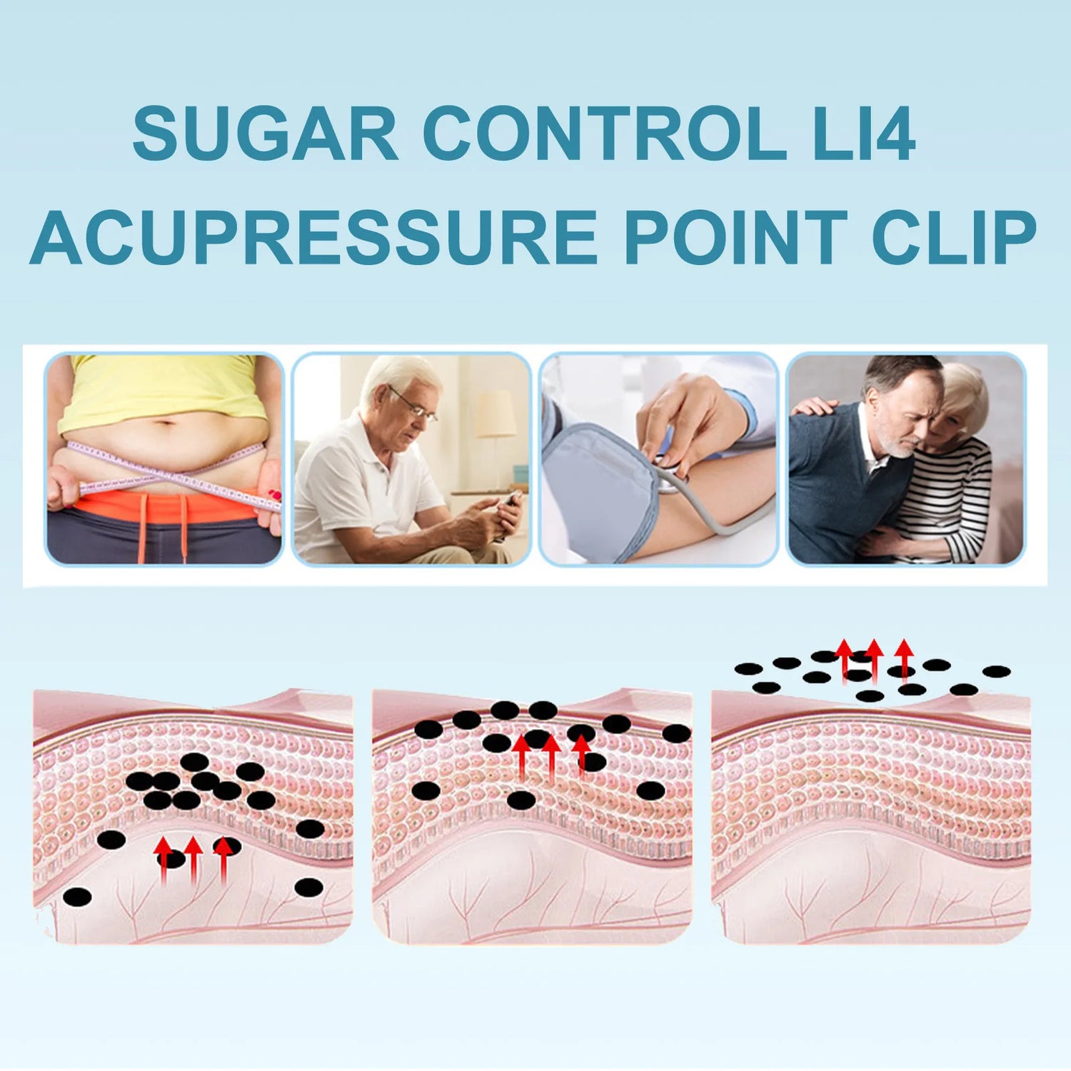 Sugar Control Acupressure Clip