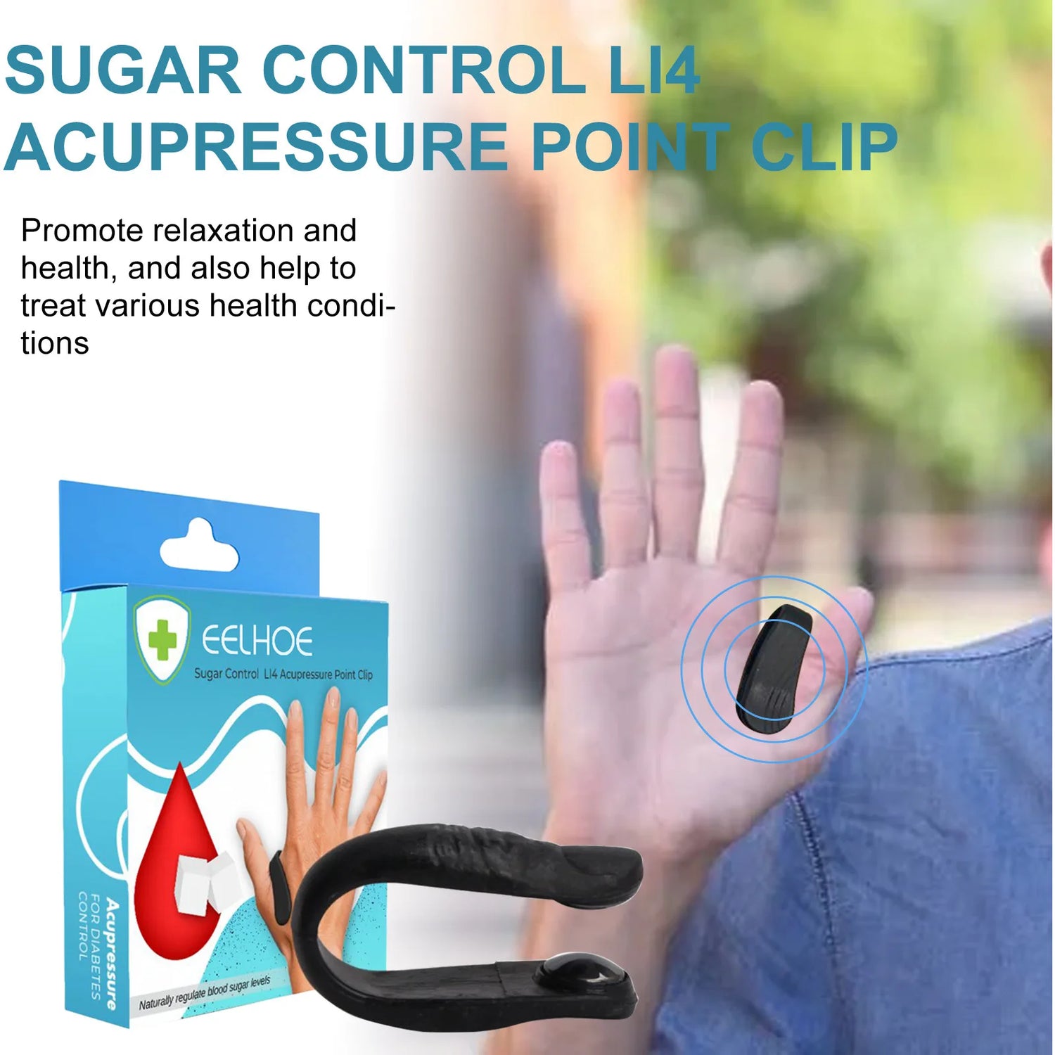 Sugar Control Acupressure Clip